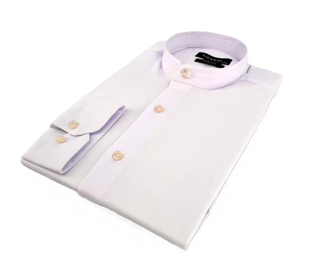 Koszula GIANTI SL-1 biała stójka slim