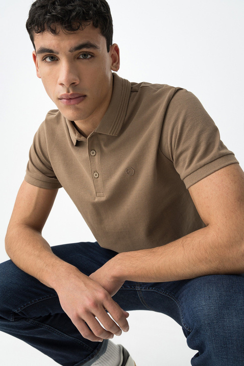 Koszulka polo TIFFOSI Manning_2 10050806_114 beżowa