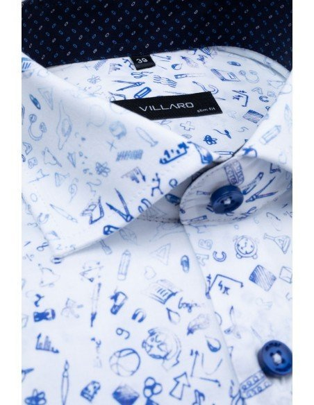 Biała koszula męska VILLARO