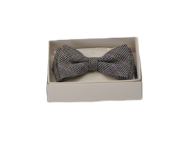 Beżowa w kratę Mucha BEVANTE Bari Krata