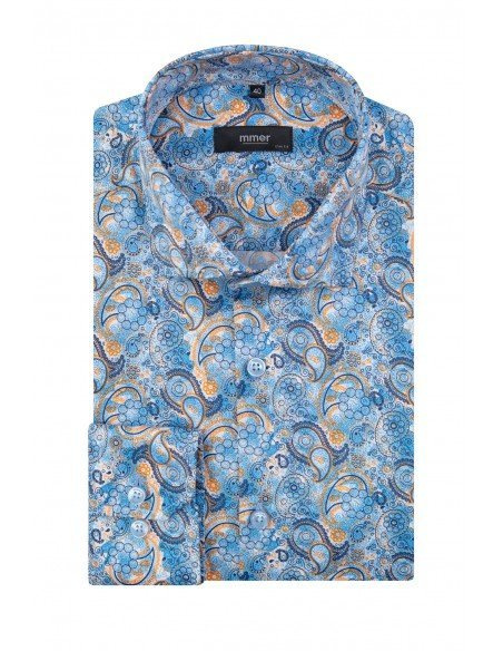 Niebieska koszula męska MMER C179DSA