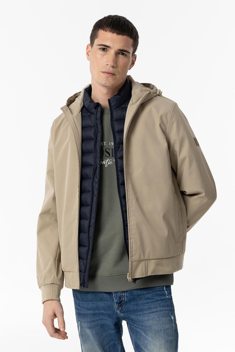 Kurtka z kapturem TIFFOSI Brooks 10060337_145 beżowa