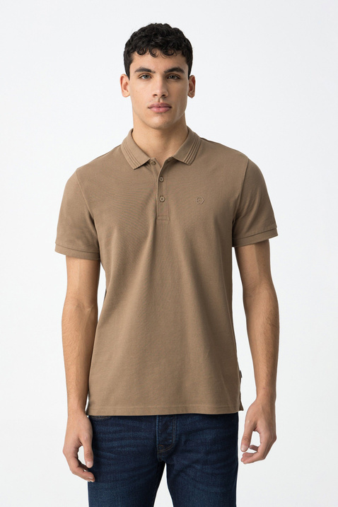 Koszulka polo TIFFOSI Manning_2 10050806_114 beżowa