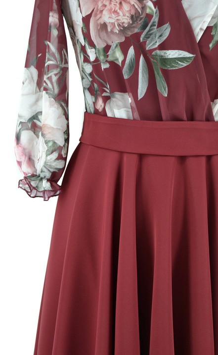 Sukienka Midi Kwiaty