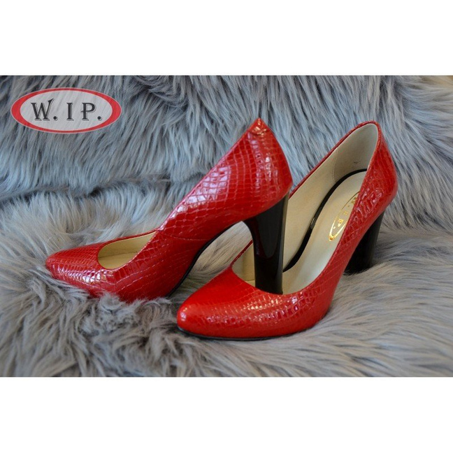 Buty Wąż Czerwone