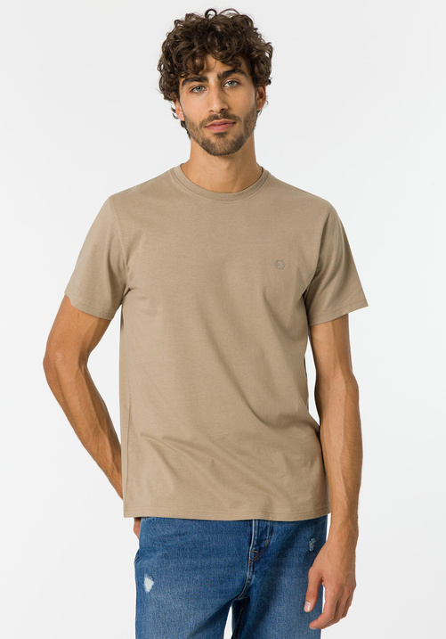 Beżowy T-Shirt TIFFOSI Barton_1 10048304_174