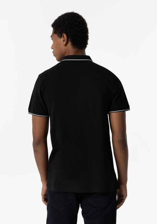 Czarna koszulka polo TIFFOSI Jeremy 10054684_000