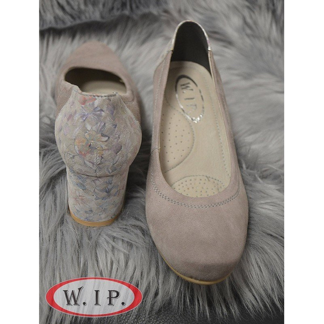 Buty Elegant Jasny Szary