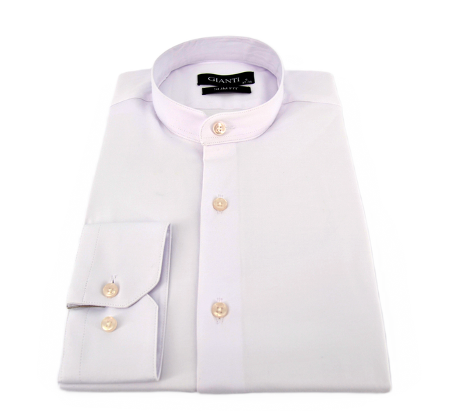 Koszula GIANTI SL-1 biała stójka slim