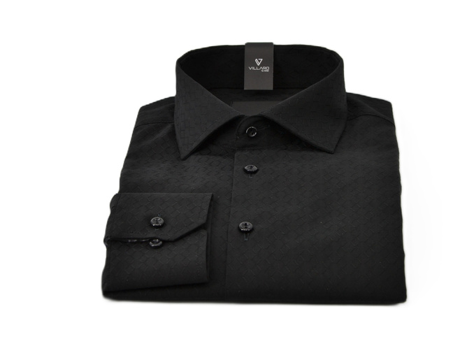 Koszula Czarna Struktura VIMONTE 091VIM