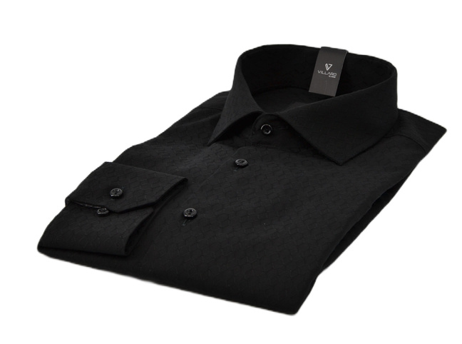 Koszula Czarna Struktura VIMONTE 091VIM