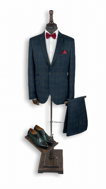 Garnitur Calvin Kalev Zielony Krata