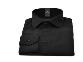 Koszula Czarna Struktura VIMONTE 091VIM