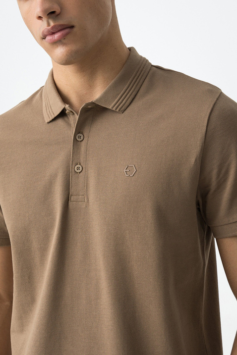 Koszulka polo TIFFOSI Manning_2 10050806_114 beżowa