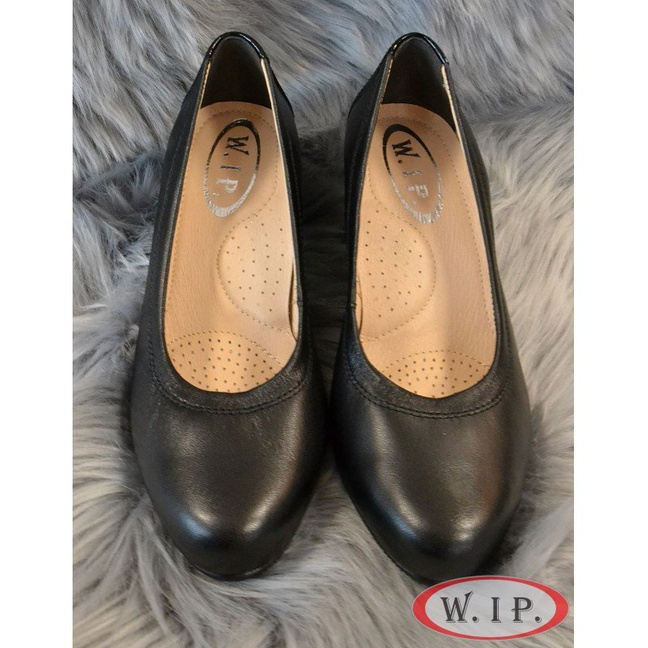 Buty Czarne Skóra Licowana