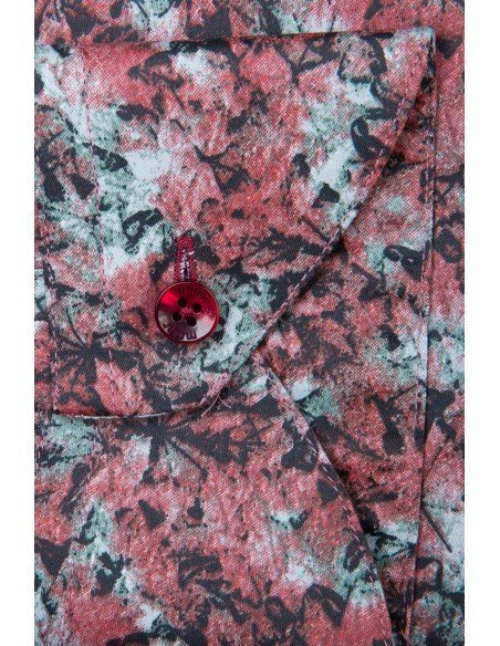 Bordowa koszula męska VILLARO