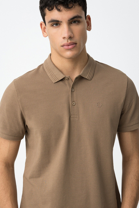 Koszulka polo TIFFOSI Manning_2 10050806_114 beżowa