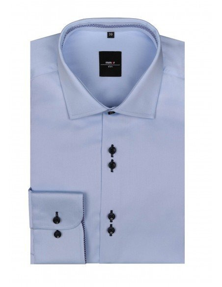 Niebieska koszula męska MMER 202DRA