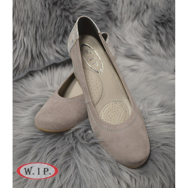 Buty Elegant Jasny Szary