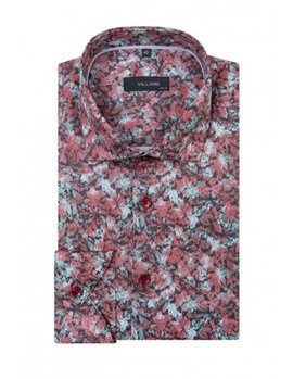 Bordowa koszula męska VILLARO