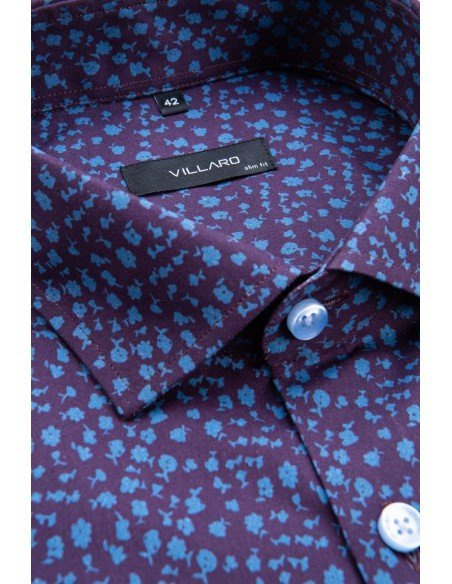 Fioletowa koszula męska VILLARO