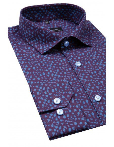 Fioletowa koszula męska VILLARO