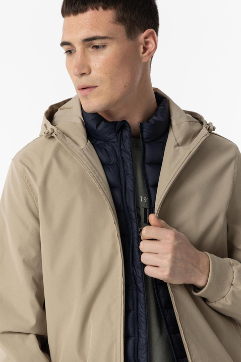 Kurtka z kapturem TIFFOSI Brooks 10060337_145 beżowa