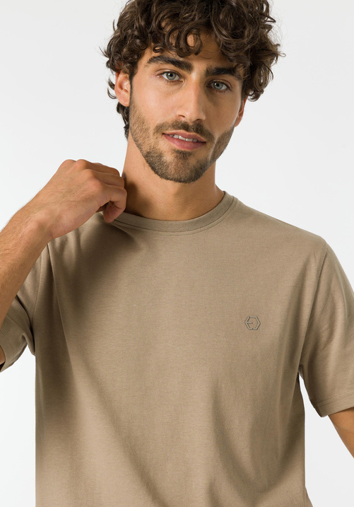 Beżowy T-Shirt TIFFOSI Barton_1 10048304_174