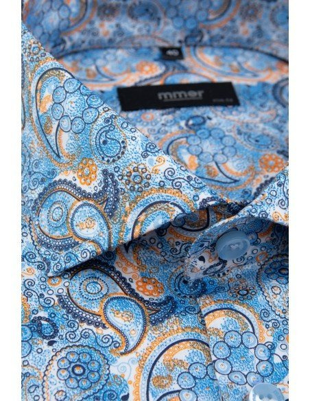 Niebieska koszula męska MMER C179DSA