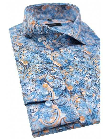 Niebieska koszula męska MMER C179DSA