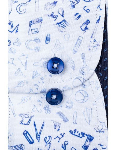 Biała koszula męska VILLARO