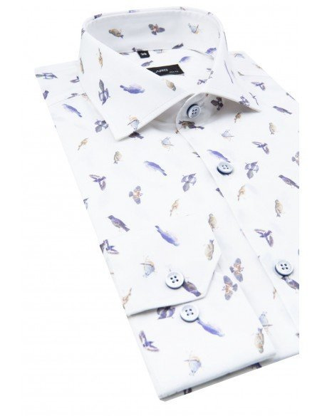 Biała koszula męska VILLARO