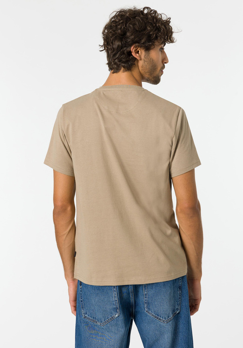 Beżowy T-Shirt TIFFOSI Barton_1 10048304_174