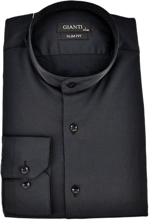 Koszula GIANTI SL-2 czarna stójka slim